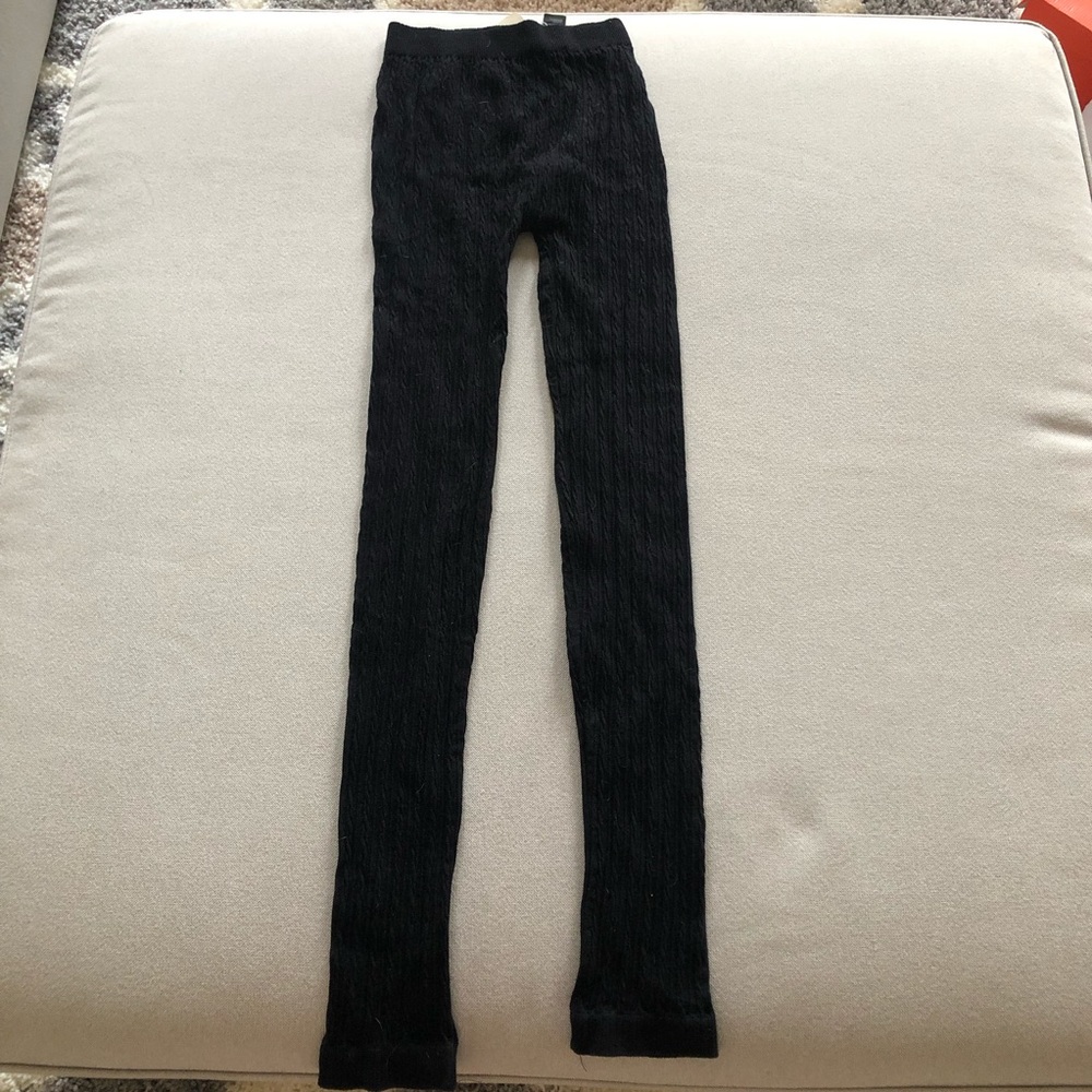 Women’s Textured Black Pull On Leggings | Forever 21